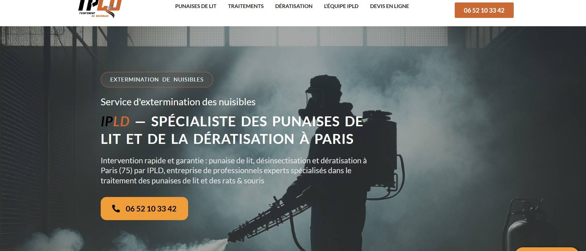 Dératisation et désinsectisation à Paris