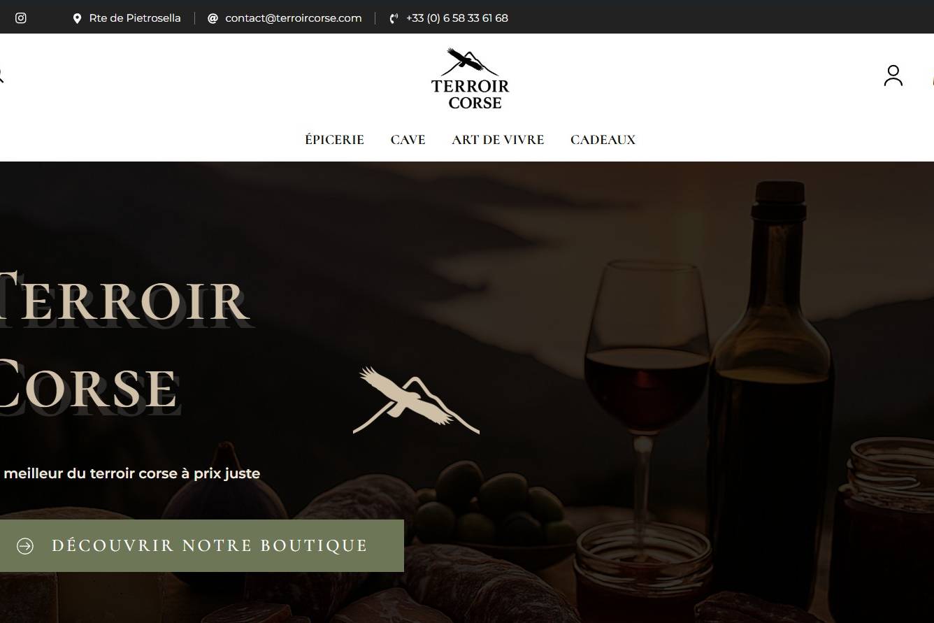 Terroir Corse : vente en ligne et livraison de produits artisanaux et traditionnels corses